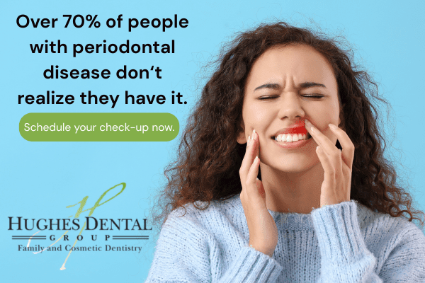 70% of people who have periodontal disease don't know they have it